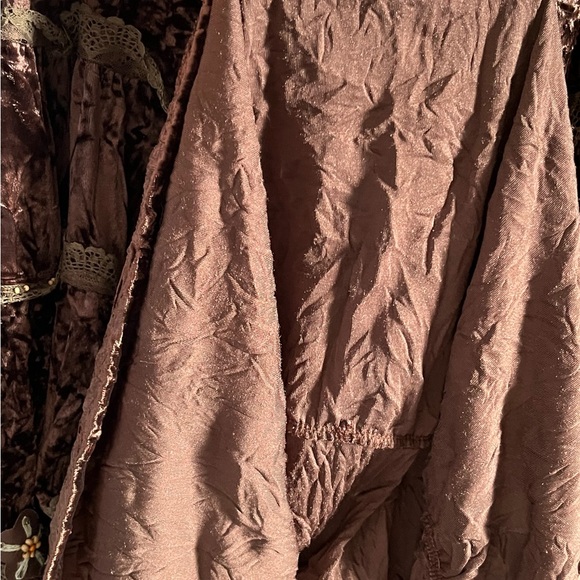 Lapis Midi Velour Skirt Size S - Picture 7 of 7